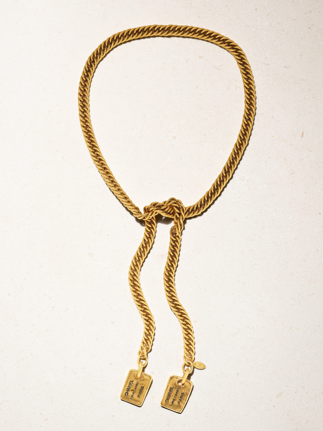 Vintage Chanel Gold-plated Necklace