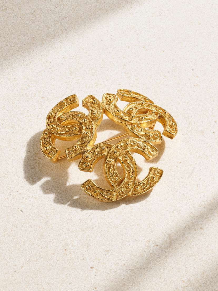 Vintage Chanel -plated Brooch - One size