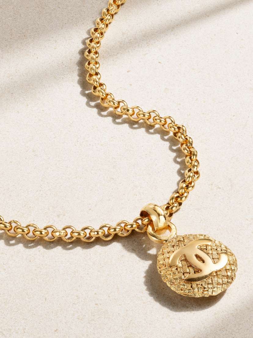 Vintage Chanel -plated Necklace