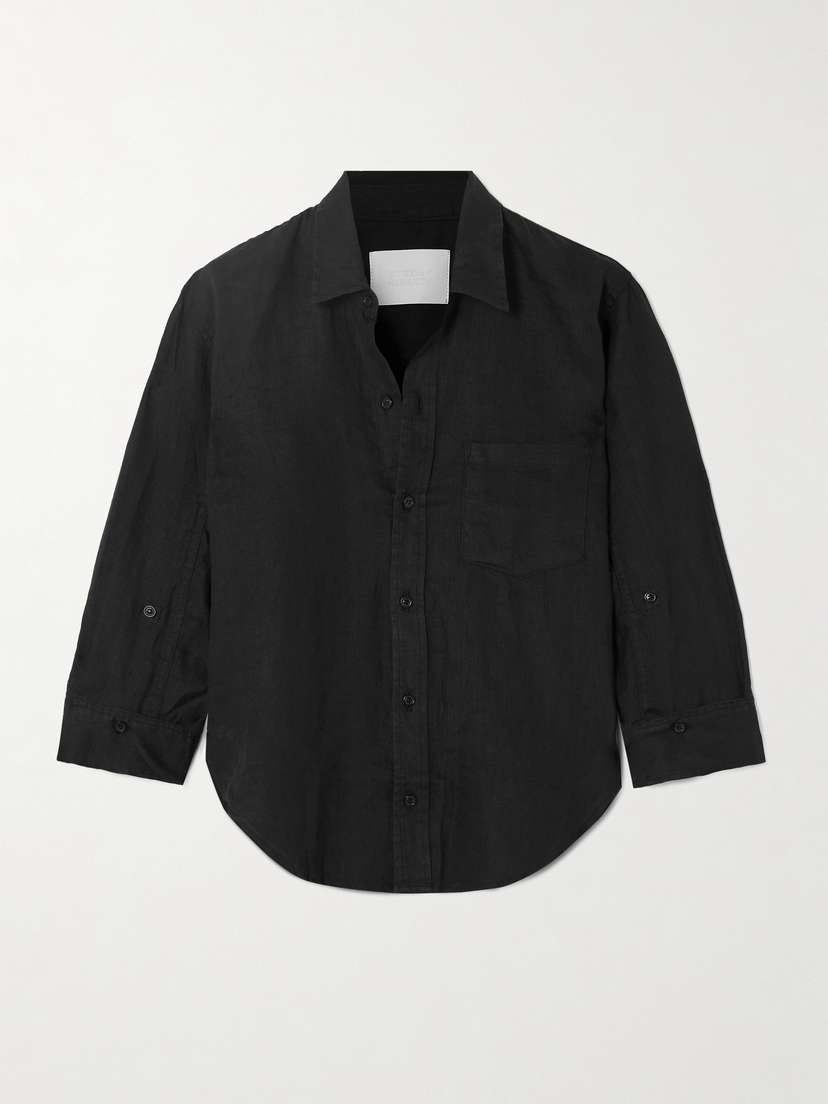 Citizens of Humanity Kayla Shrunken Linen Shirt - x small