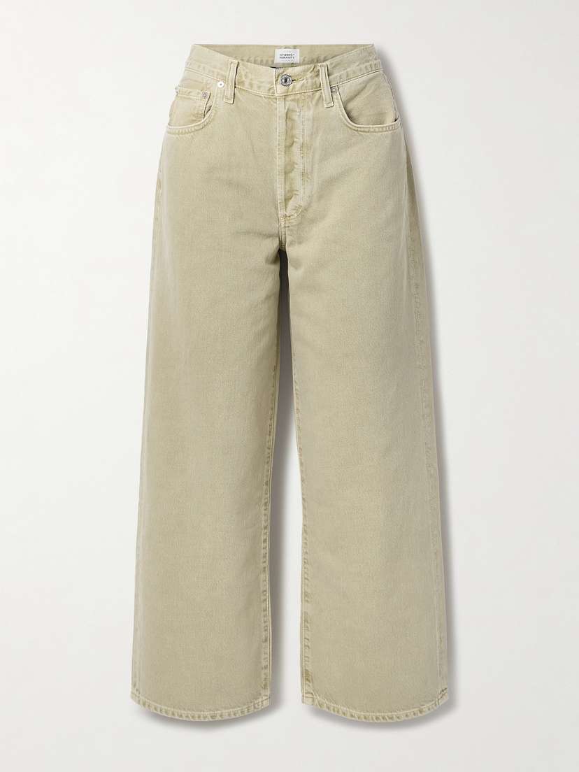 Citizens of Humanity Pina Baggy Cropped Low-rise Wide-leg Jeans