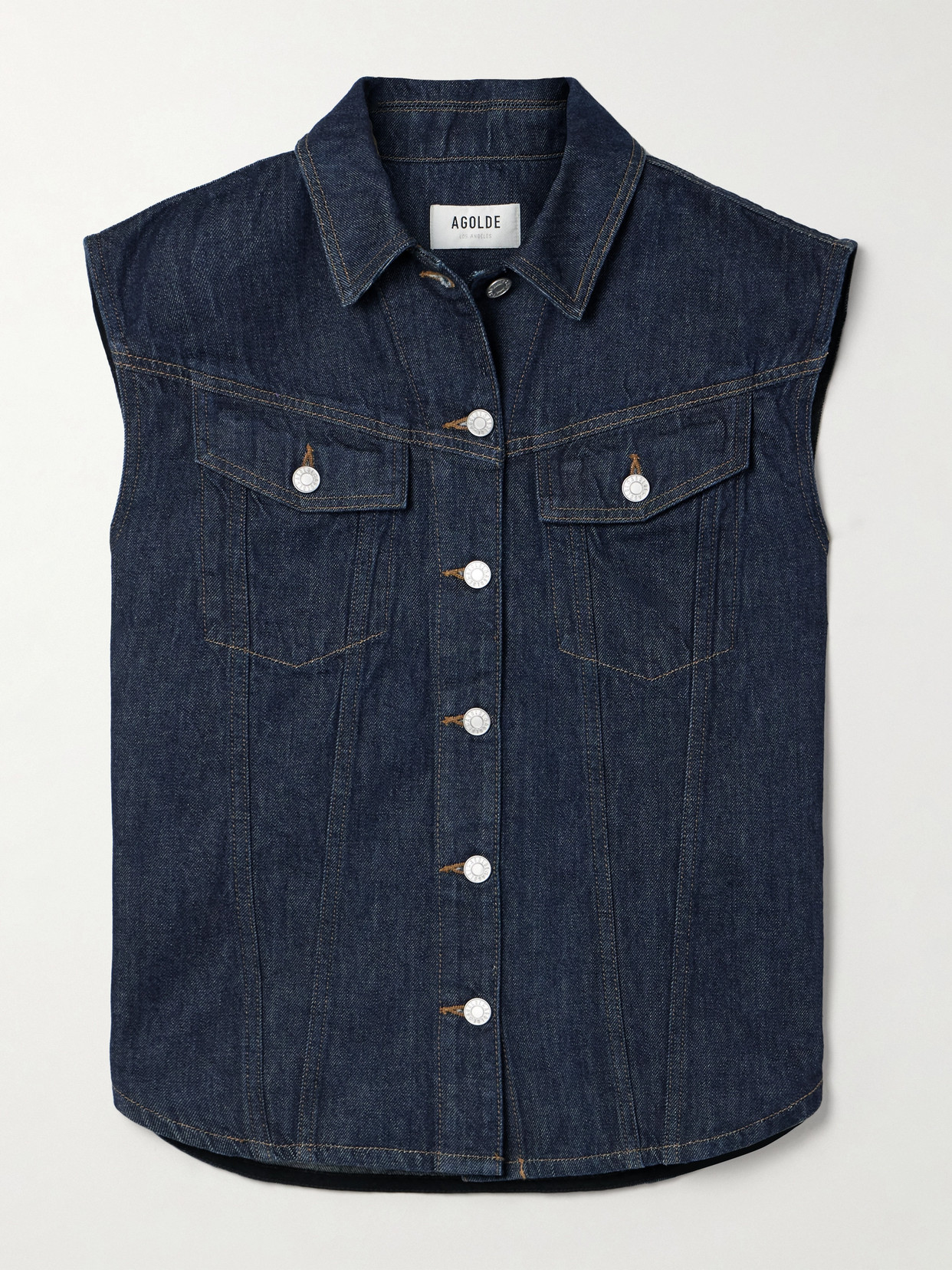 AGOLDE - Evan Organic Denim Vest - Blue