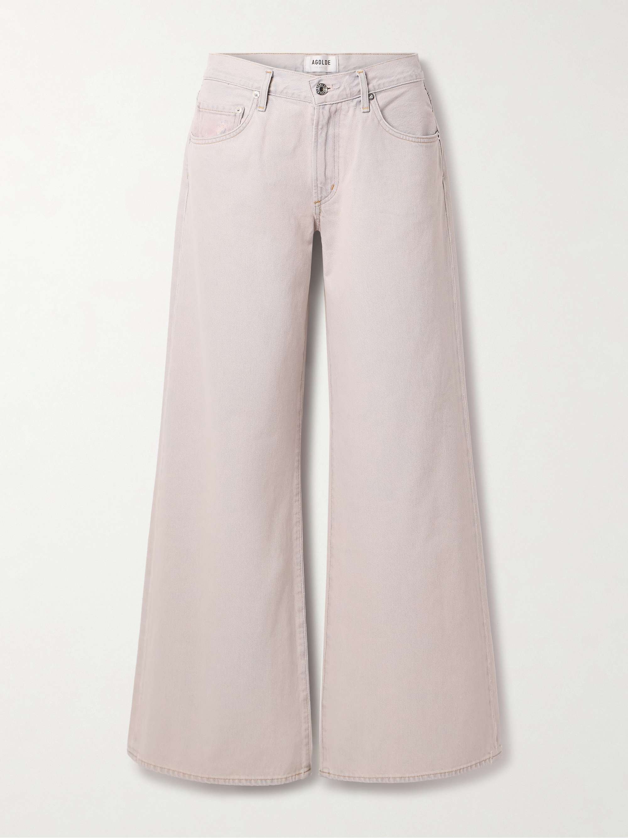 AGOLDE Clara Baggy low-rise wide-leg jeans | NET-A-PORTER