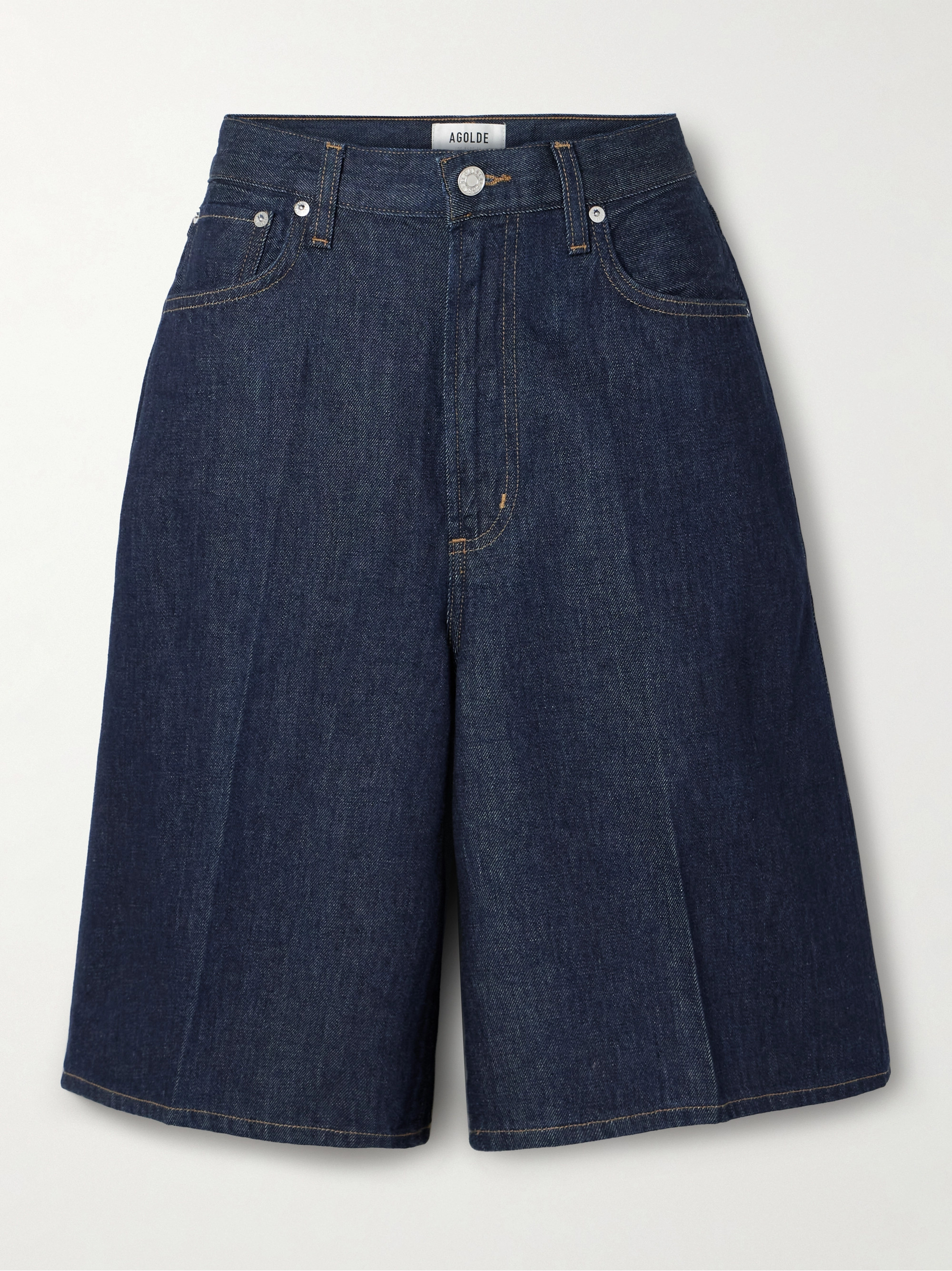 Agolde Nolan organic denim shorts thumbnail