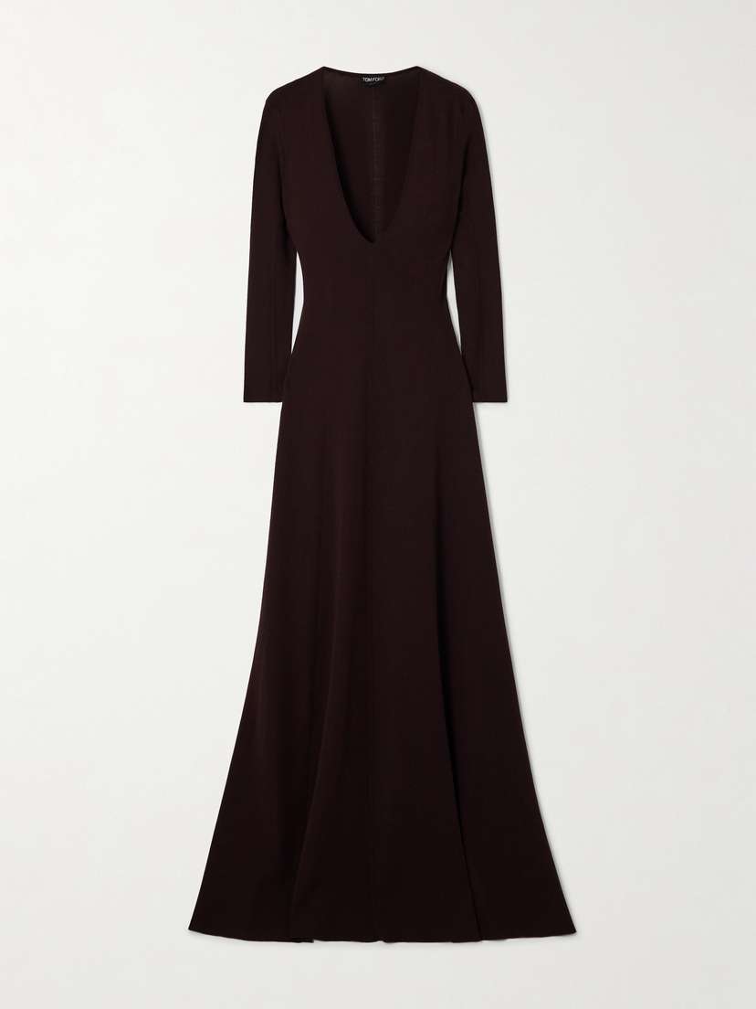 Tom Ford Cashmere And Silk-blend Maxi Dress
