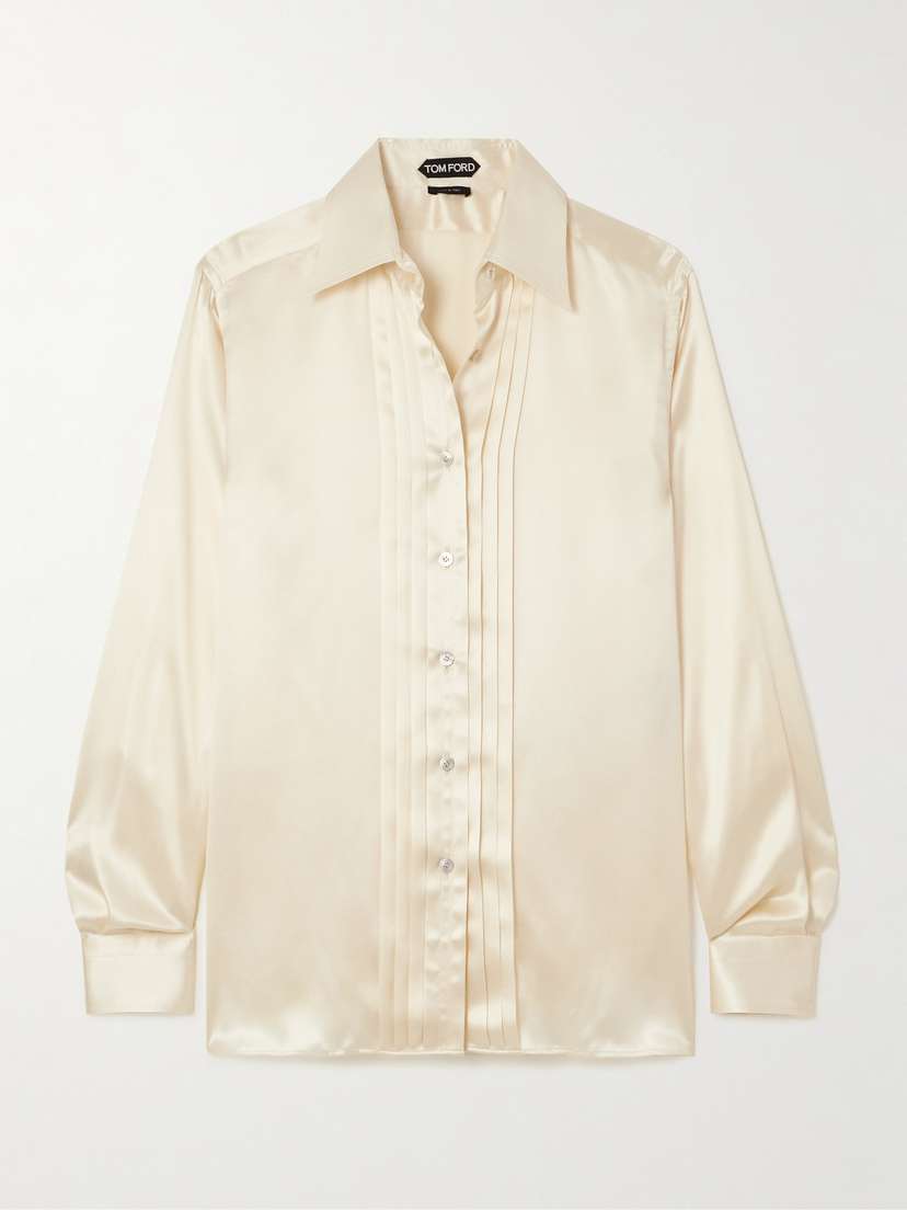 Tom Ford Pleated Silk Shirt