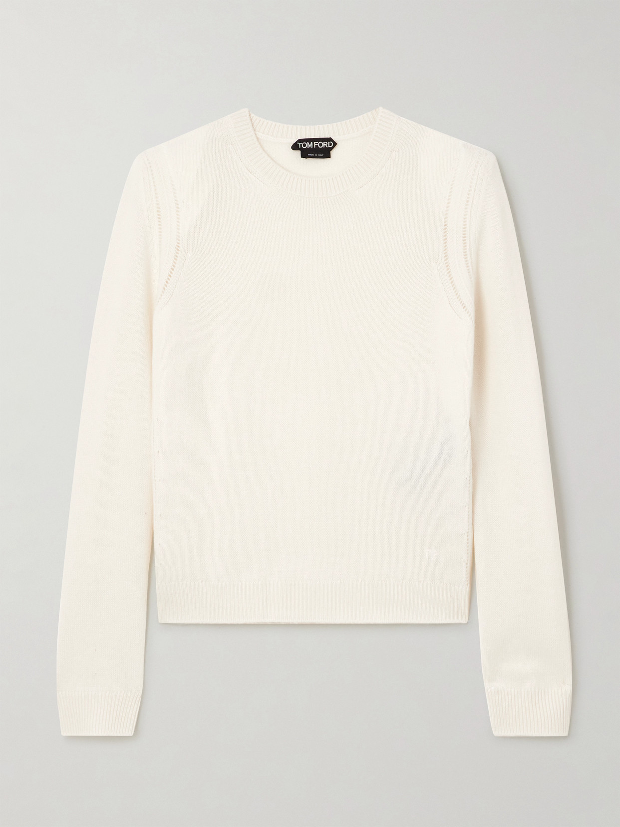 Tom Ford Cashmere Sweater In White