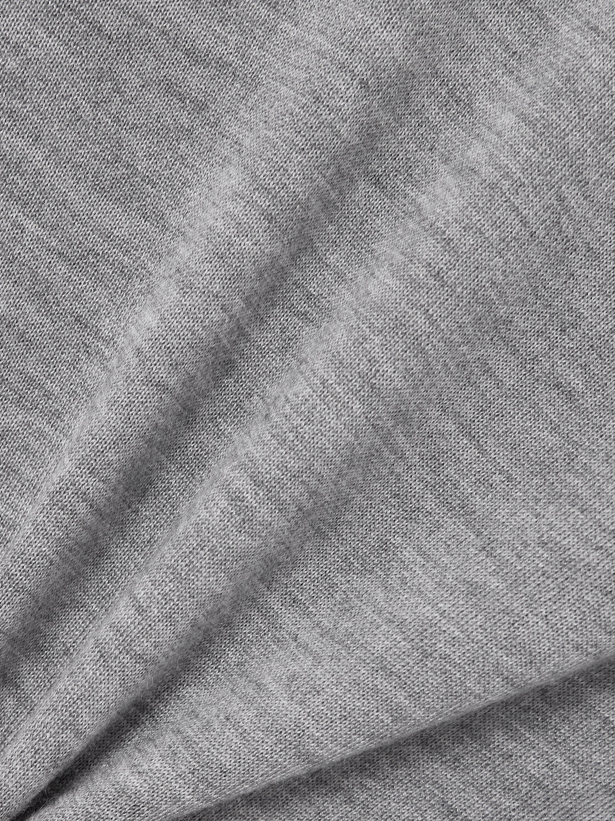 Tom Ford Cashmere And Silk-blend Turtleneck Sweater In Gray