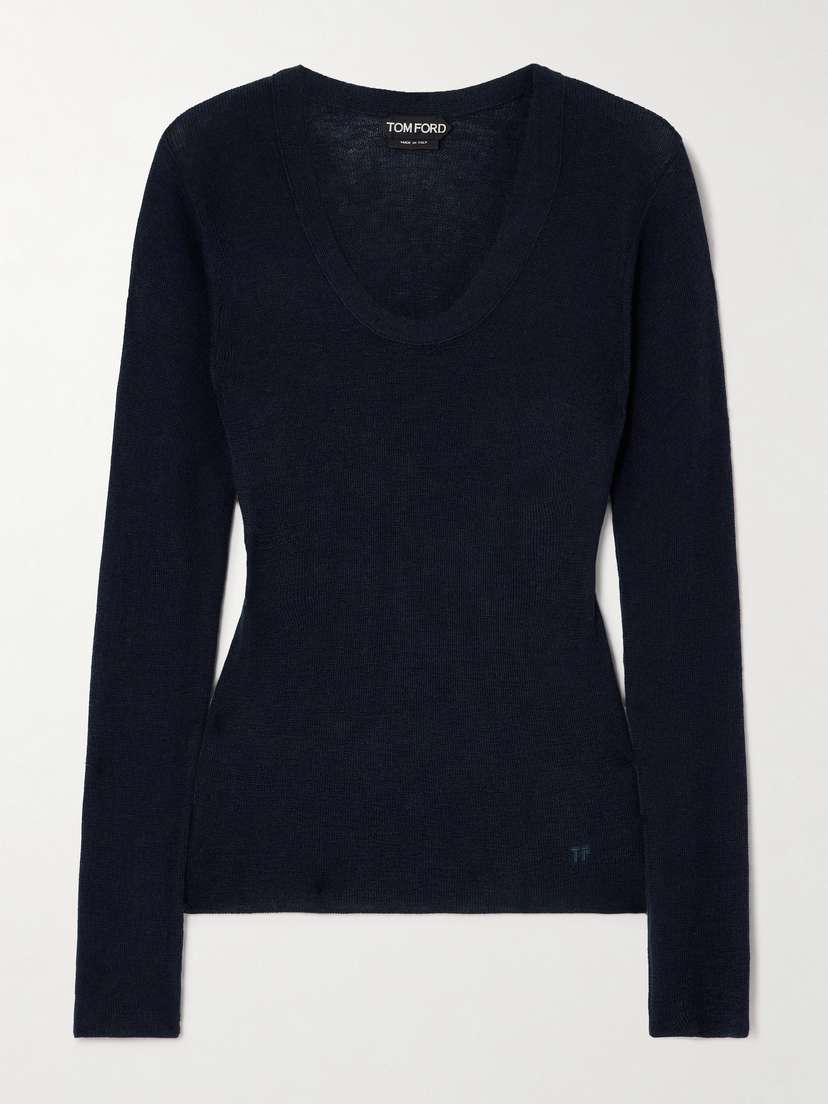 Tom Ford Cashmere And Silk-blend Sweater
