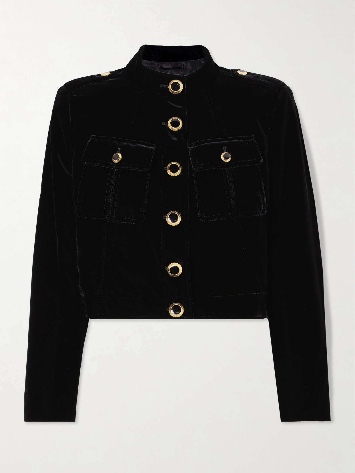 TOM FORD CROPPED VELVET JACKET