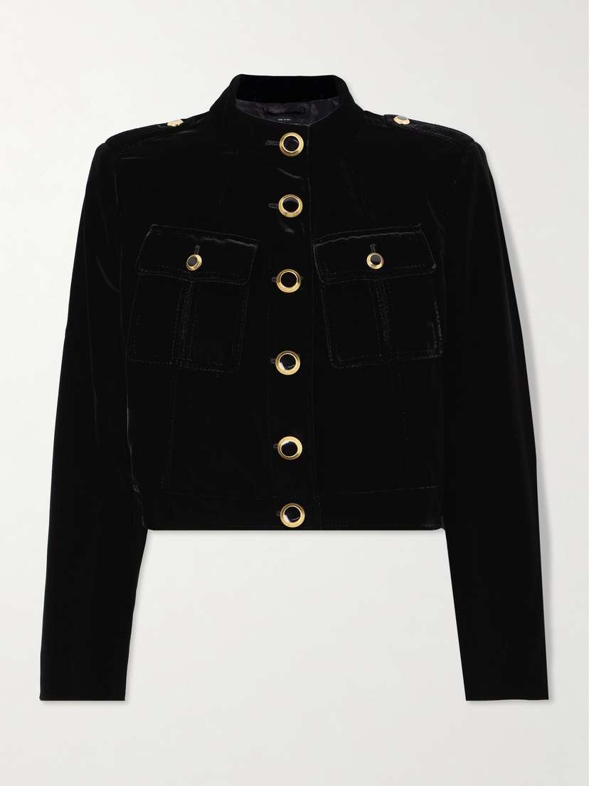Tom Ford Cropped Velvet Jacket