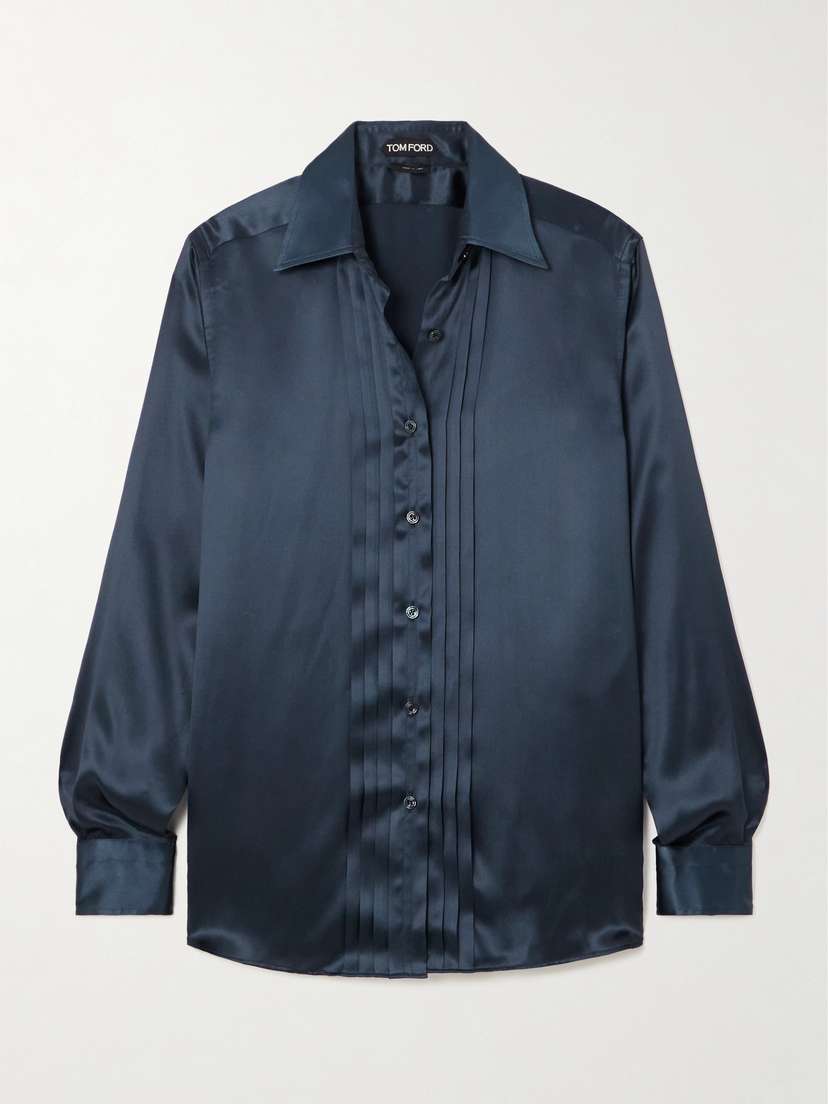 Tom Ford Pleated Silk Shirt
