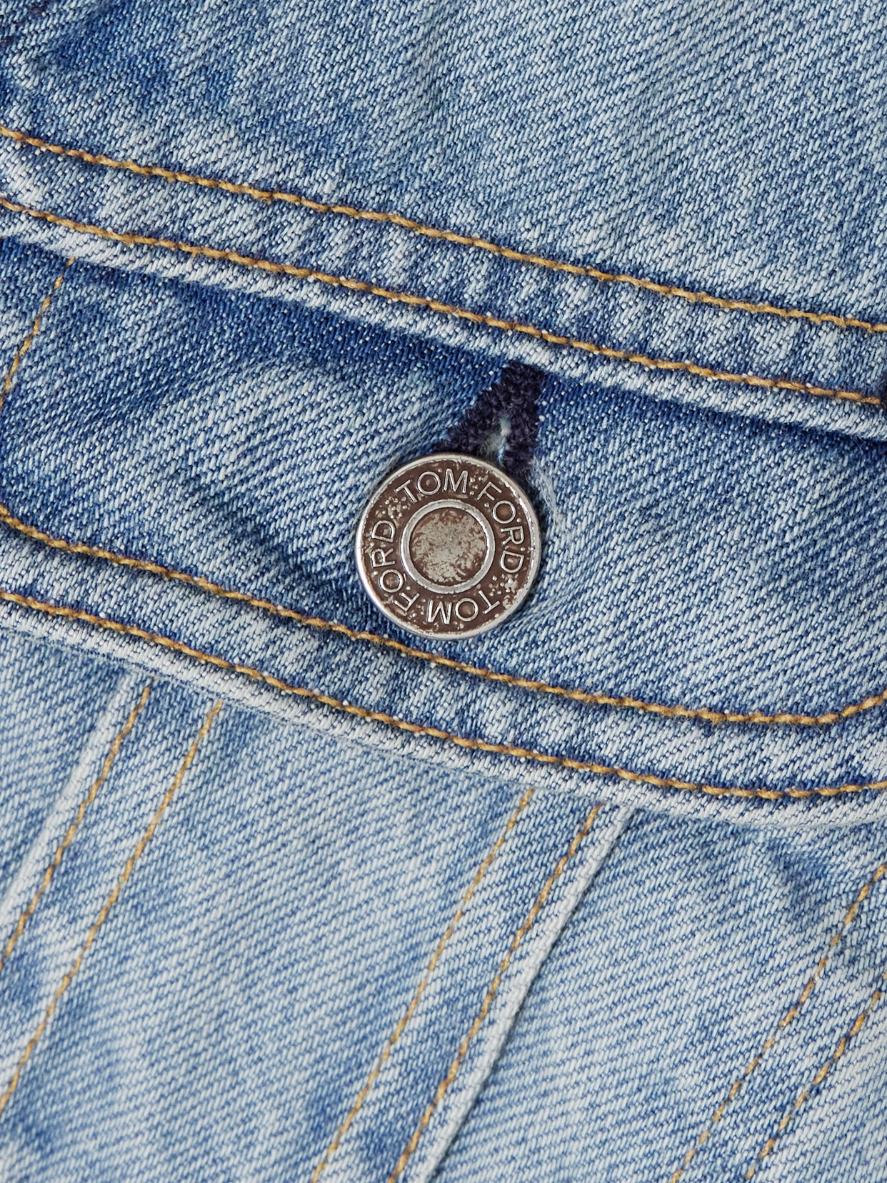 Tom Ford Denim Jacket In Blue