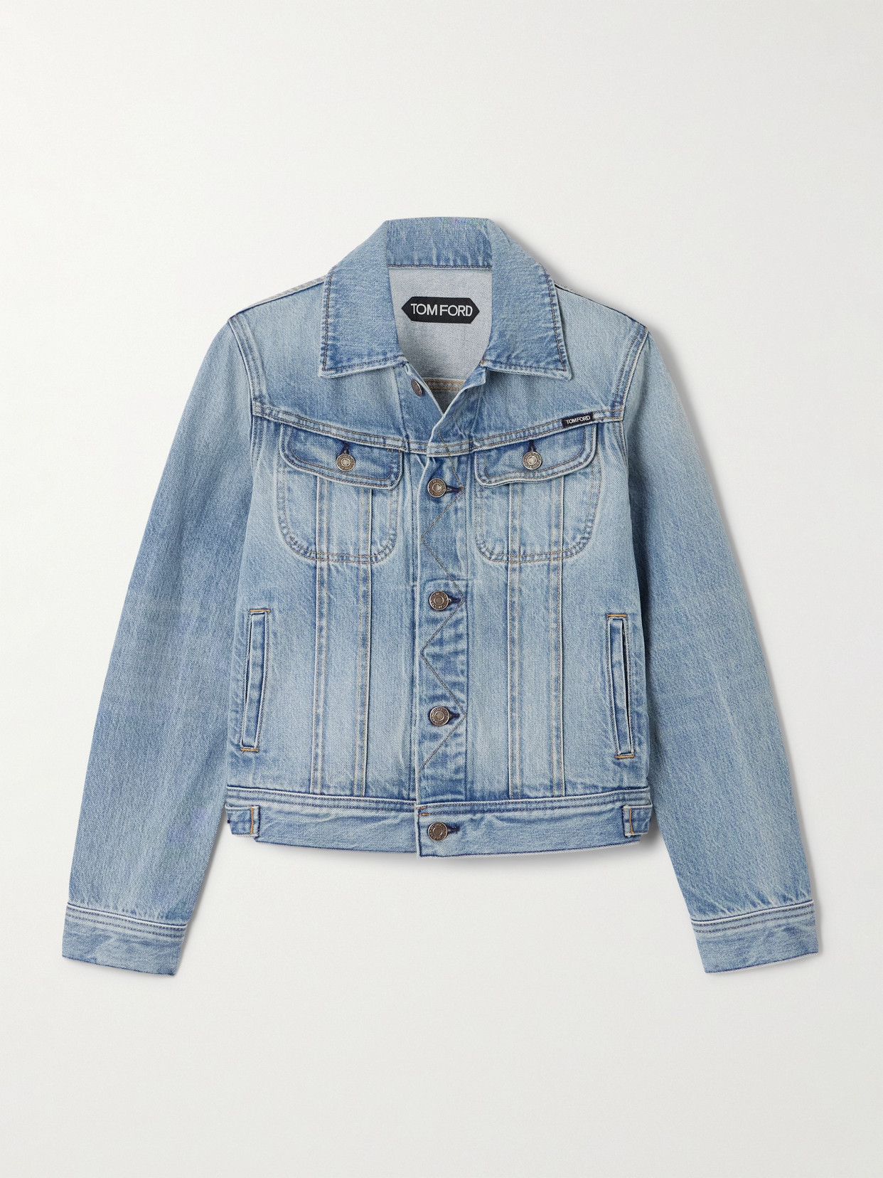 Tom Ford Denim Jacket In Blue