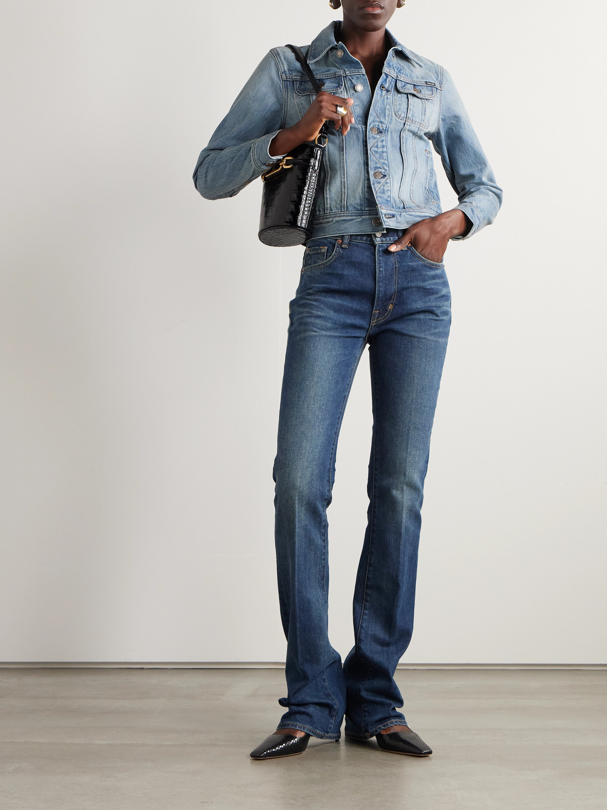 Tom Ford Denim Jacket In Blue