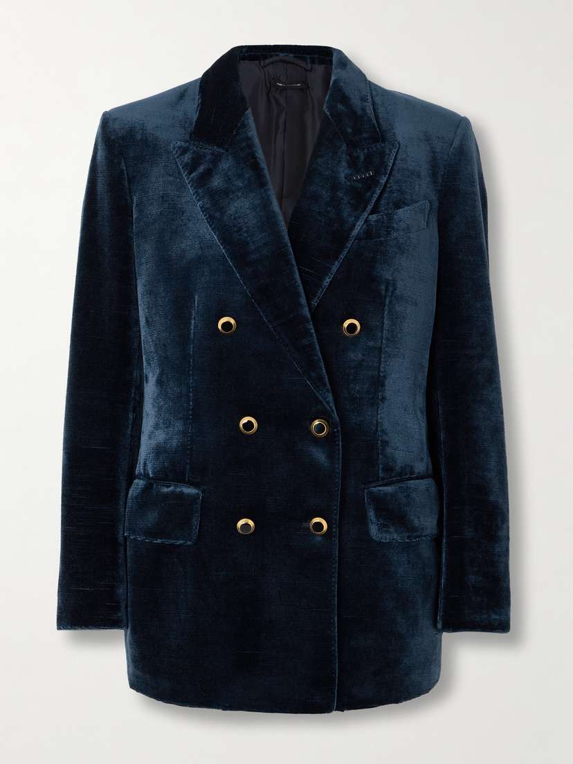 Tom Ford Double-breasted Velvet Blazer