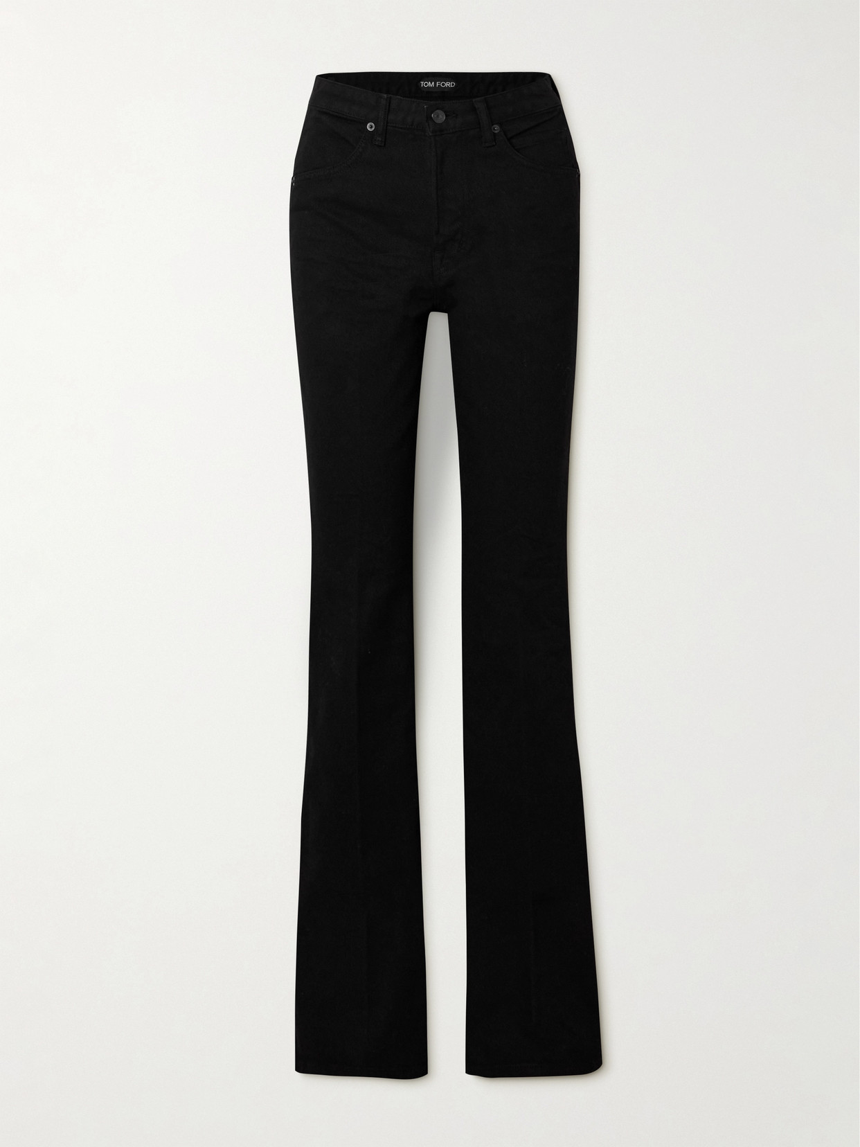 Tom Ford High-waist Flared Jeans In Black