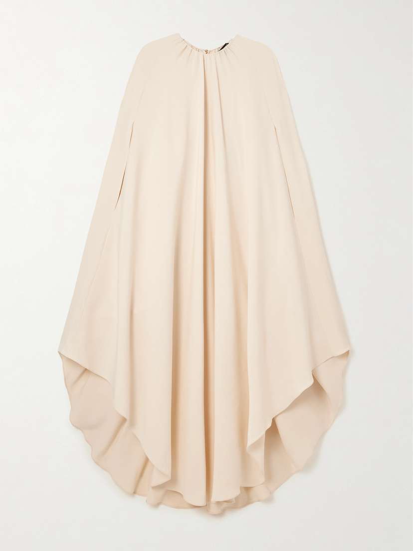 Tom Ford Cape-effect Silk-blend Cady Gown