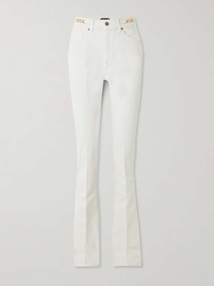 Tom Ford Embellished High-rise Flared Jeans