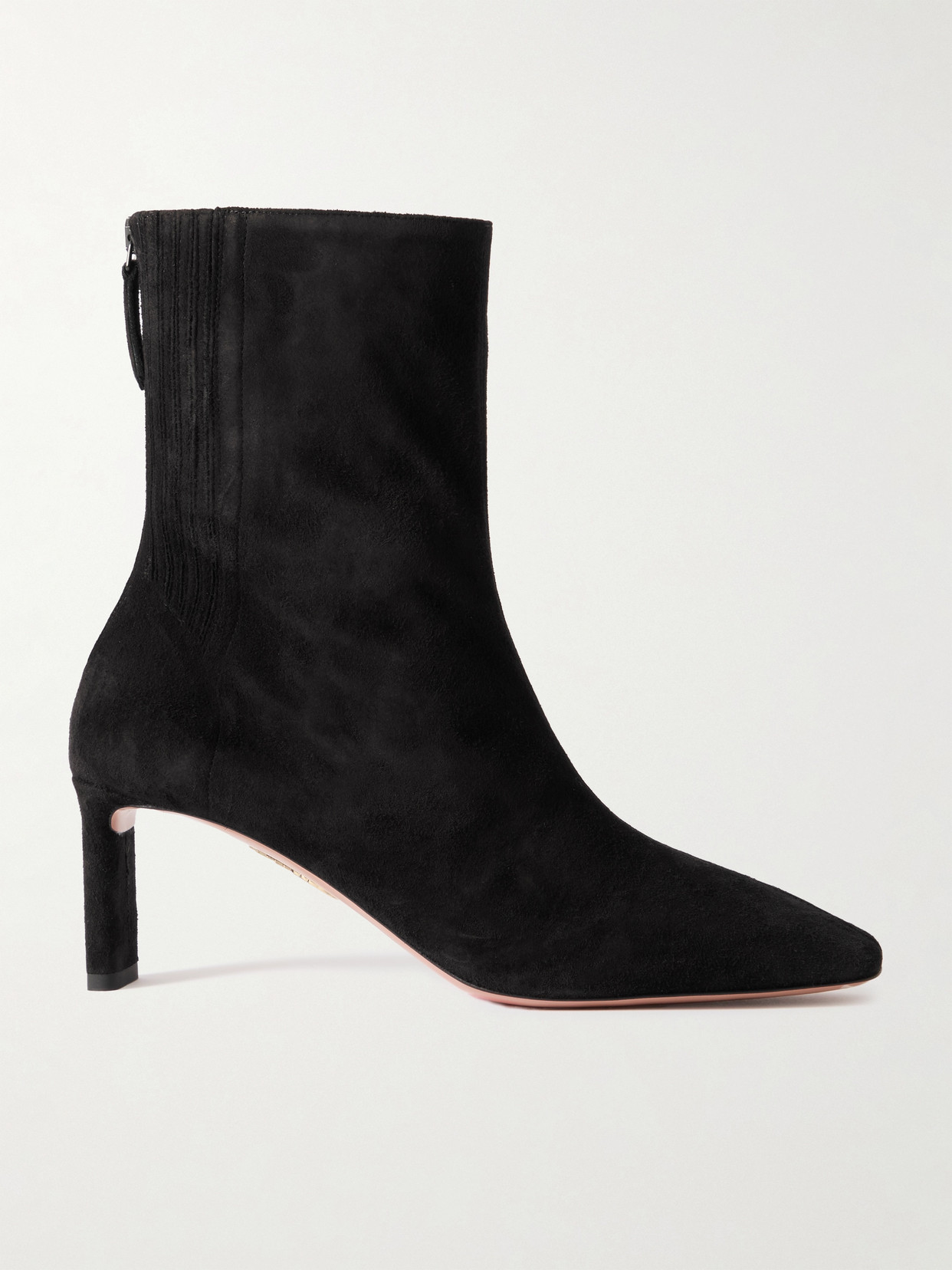 Aquazzura - Blade 65 Suede Ankle Boots - Black