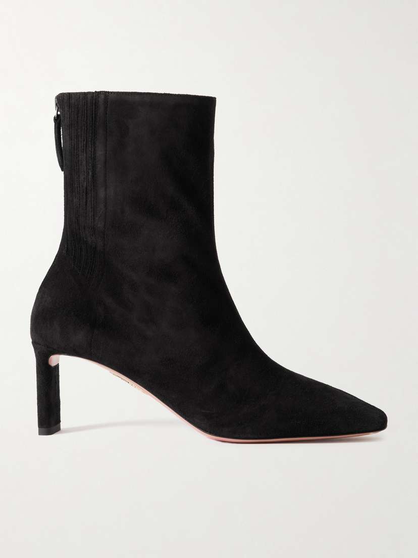 Aquazzura Blade 65 Suede Ankle Boots