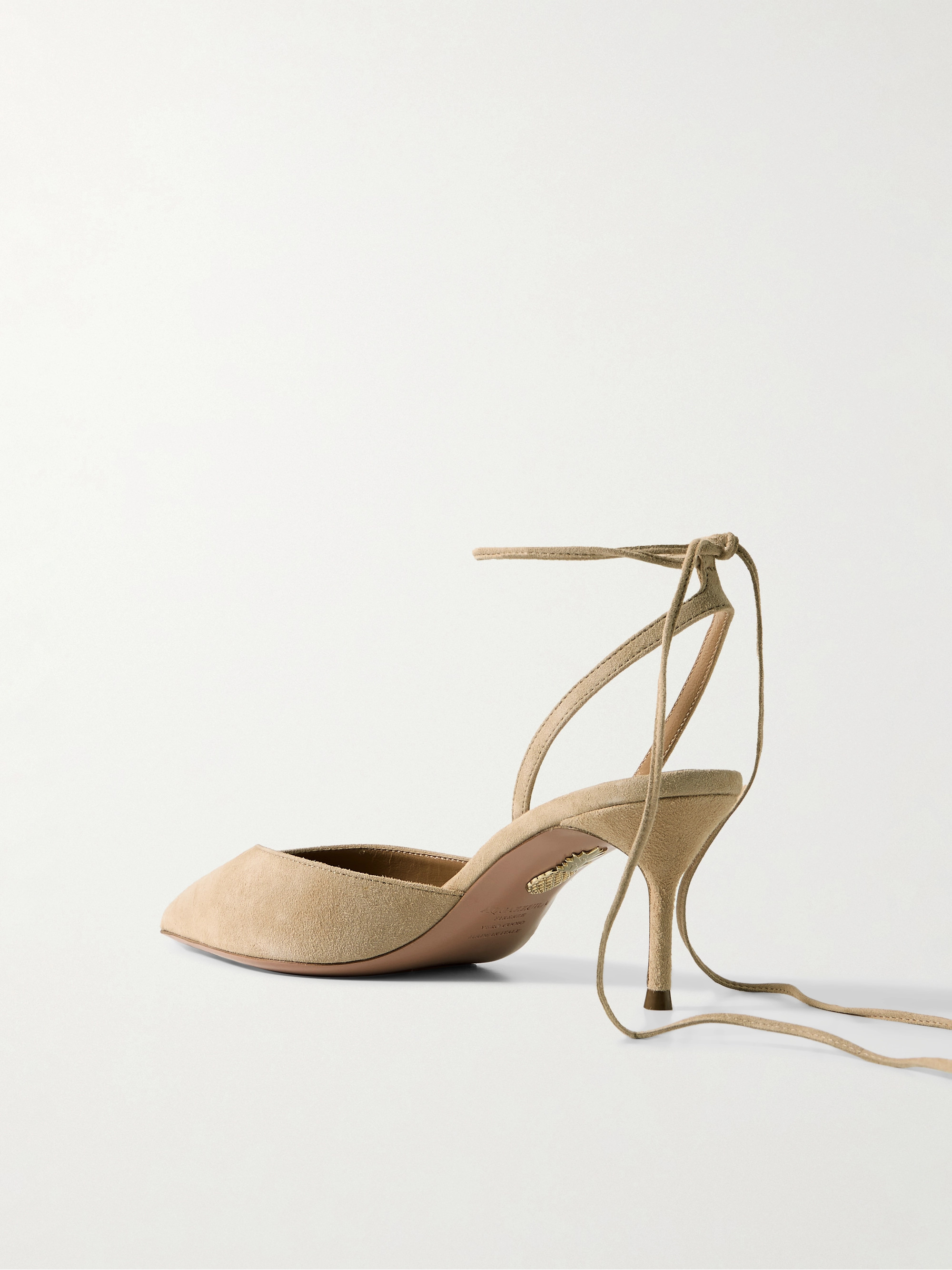 AQUAZZURA Beyond 65 suede pumps thumbnail
