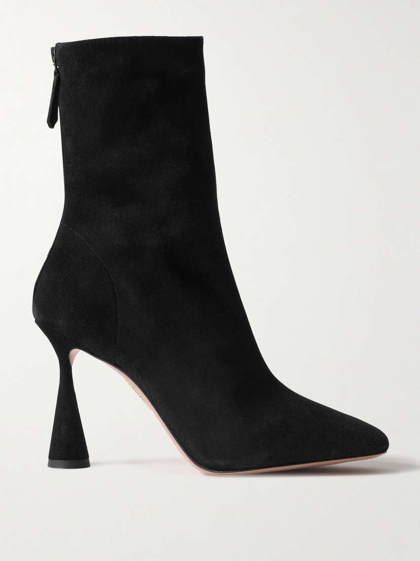 Aquazzura Amore 95 Suede Ankle Boots