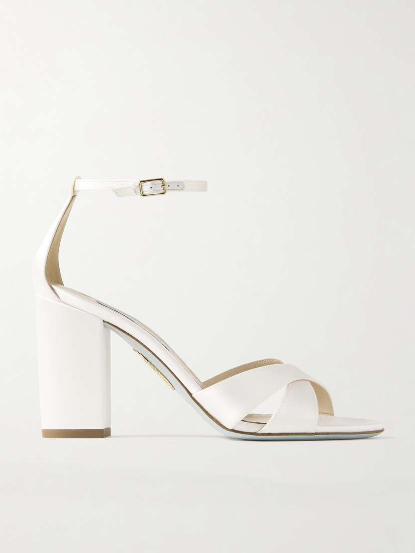 Aquazzura Divine 85 Satin Sandals