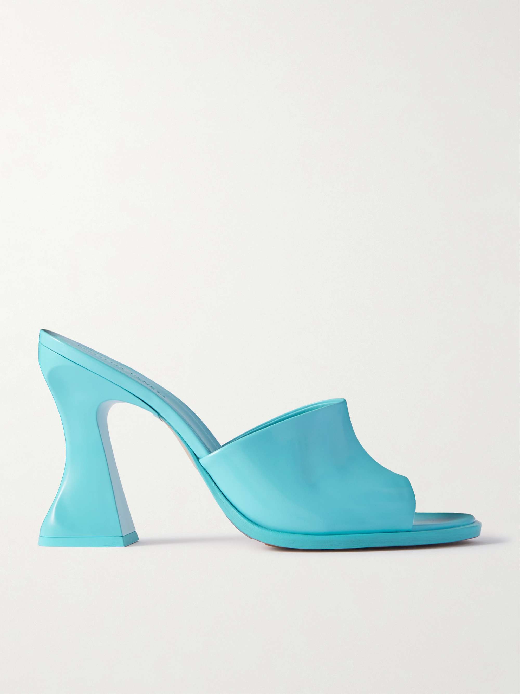Azure Cha-Cha patent-leather mules | BOTTEGA VENETA | NET-A
