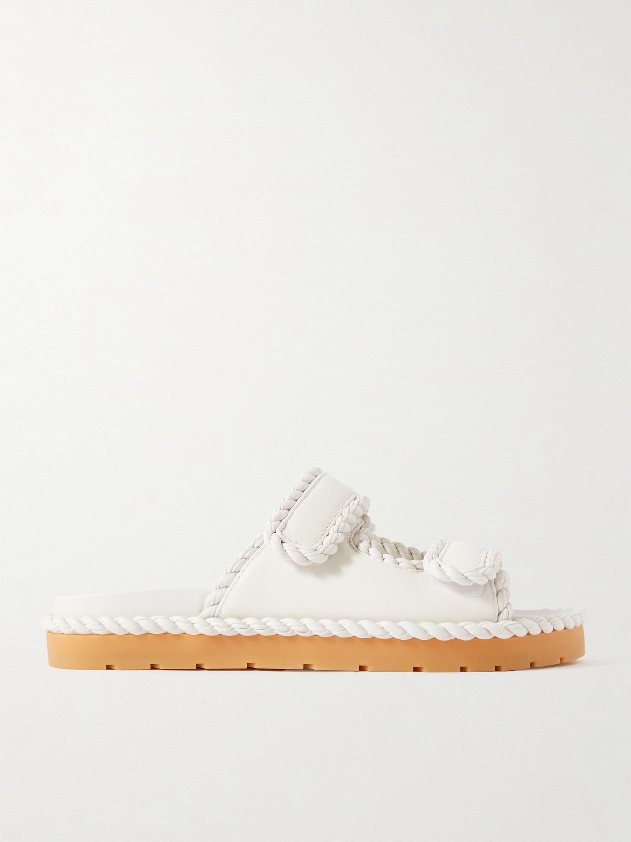 Bottega Veneta - Jack Braided Leather Slides - Neutrals