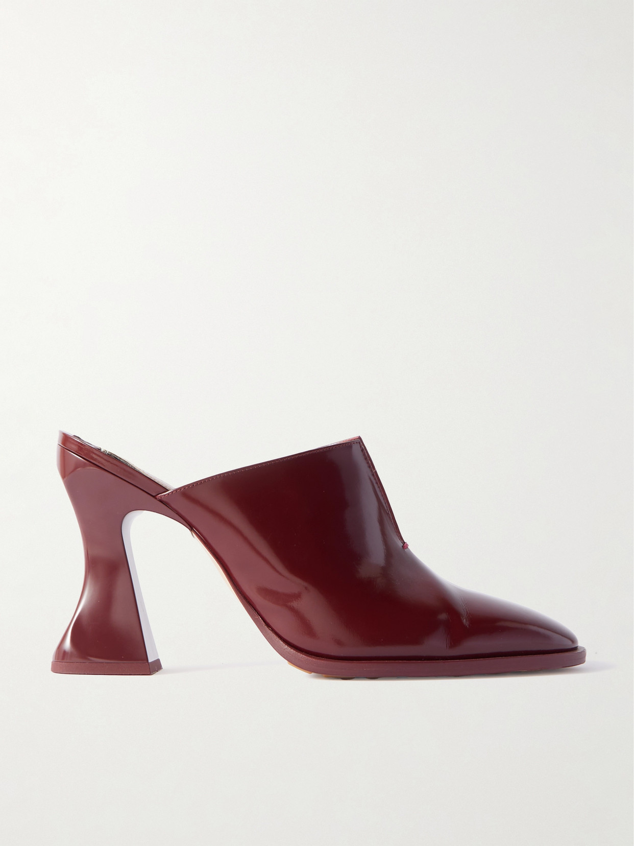 Bottega Veneta - Cha-cha Vinyl Mules - Burgundy