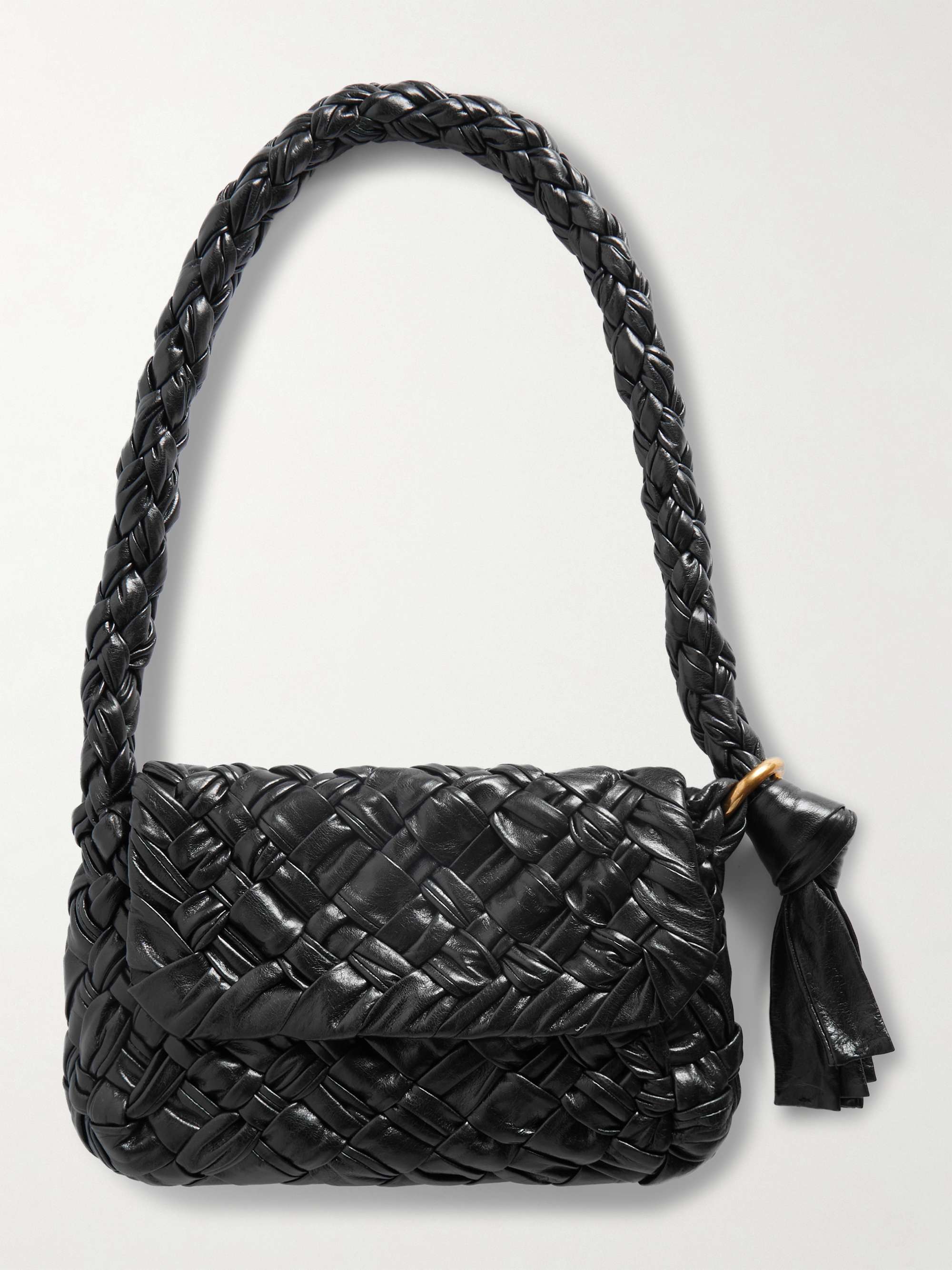BOTTEGA VENETA Kalimero Città gathered intrecciato leather