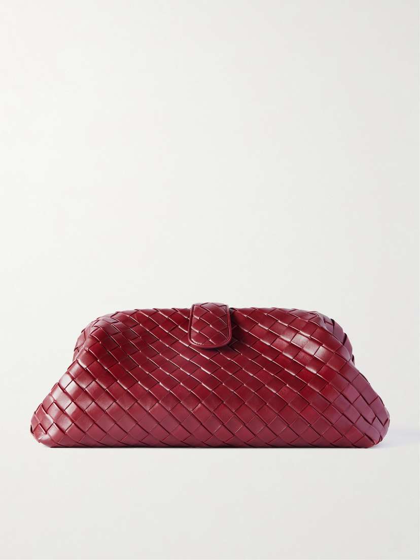 Bottega Veneta Lauren 1980 Maxi Intrecciato Leather Clutch
