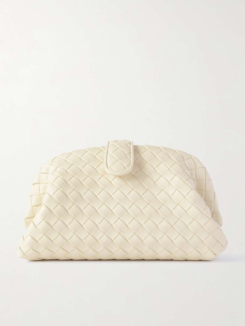 Bottega Veneta Lauren 1980 Teen Small Intrecciato Leather Clutch