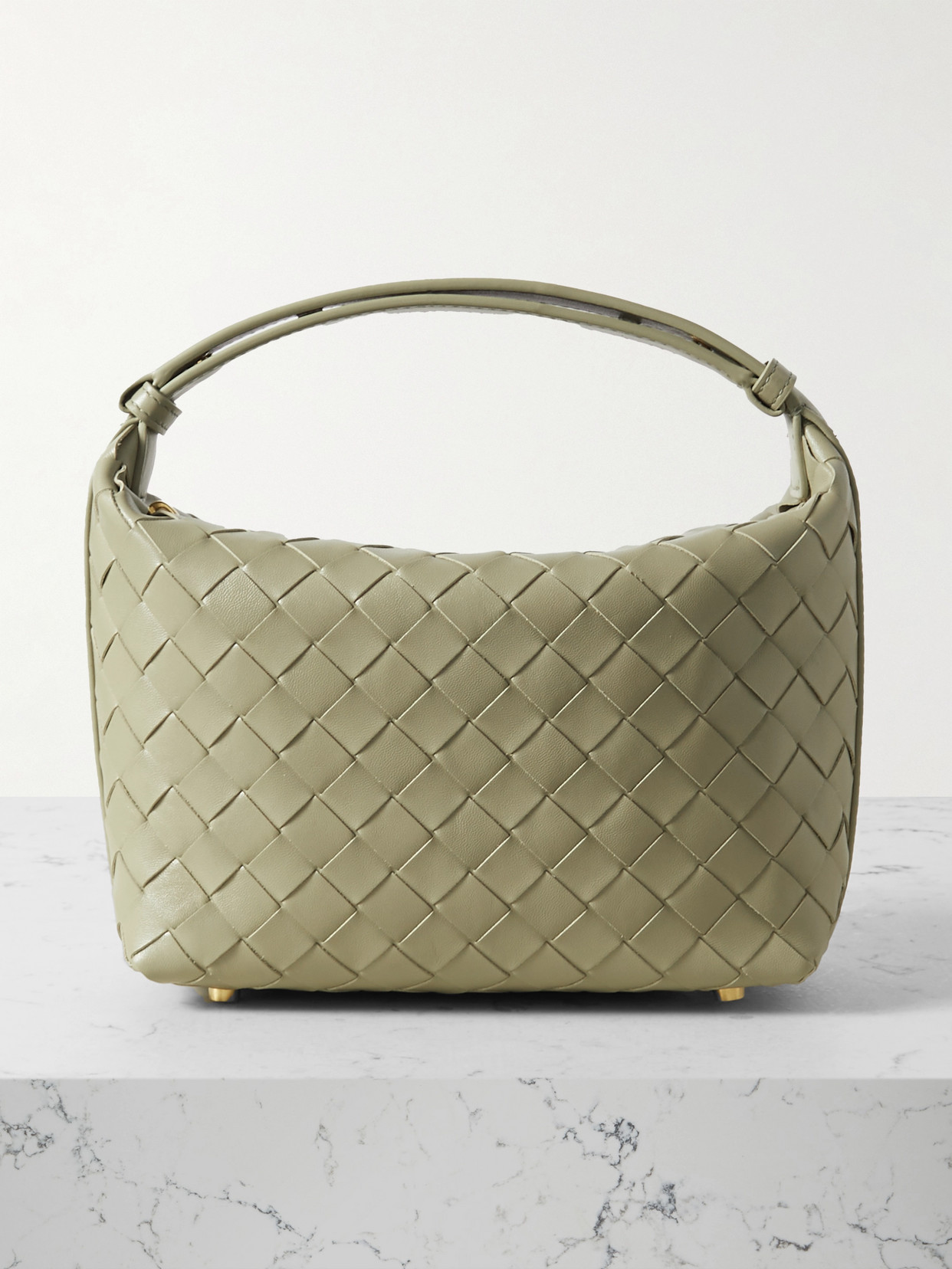 Bottega Veneta - Mini Wallace Intrecciato Leather Shoulder Bag - Green