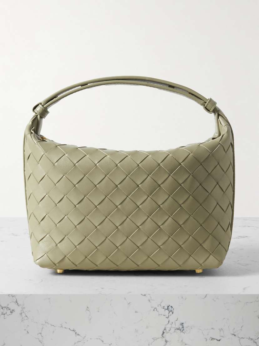 Bottega Veneta Wallace Mini Intrecciato Leather Shoulder Bag
