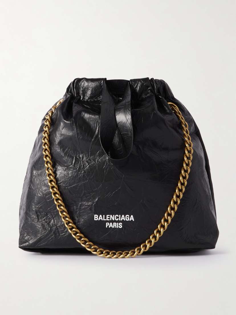 Balenciaga Crush Mini Textured-leather Tote