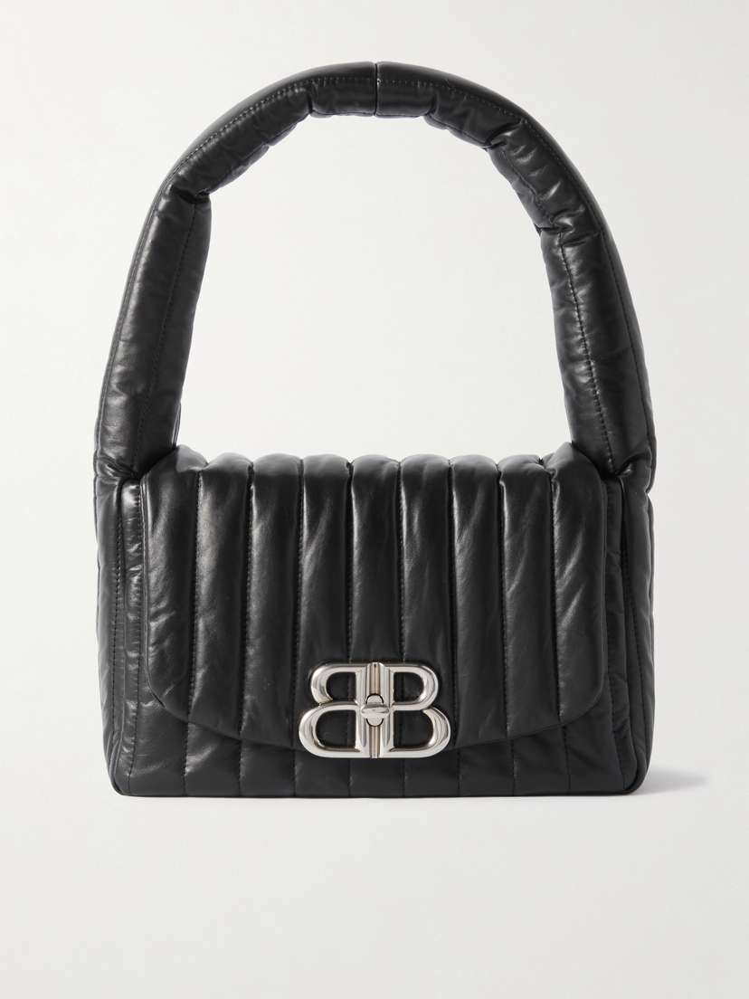 Balenciaga Monaco Padded Quilted Leather Shoulder Bag