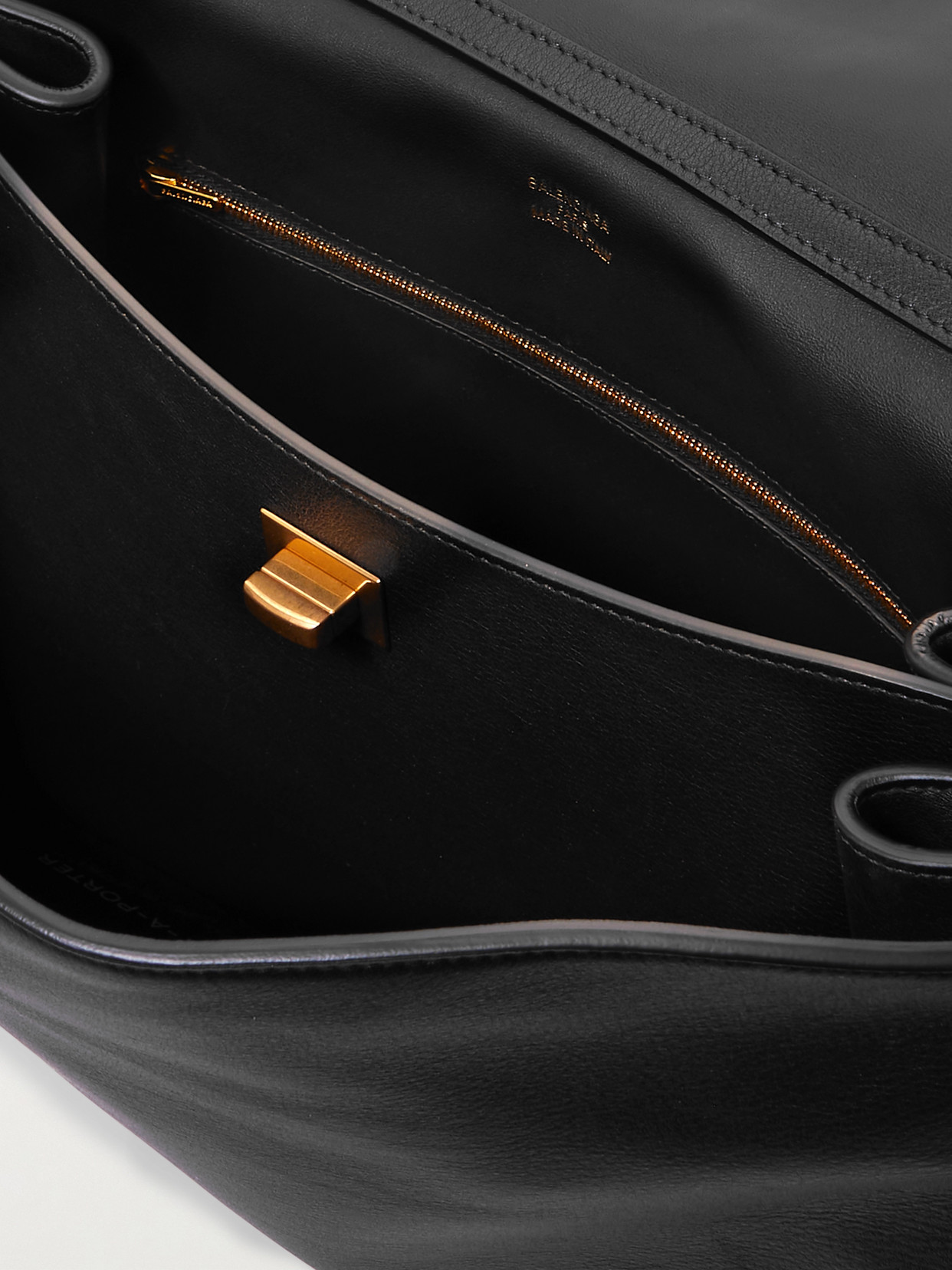 Balenciaga Dark Green Leather Mini Rodeo Handbag In Black