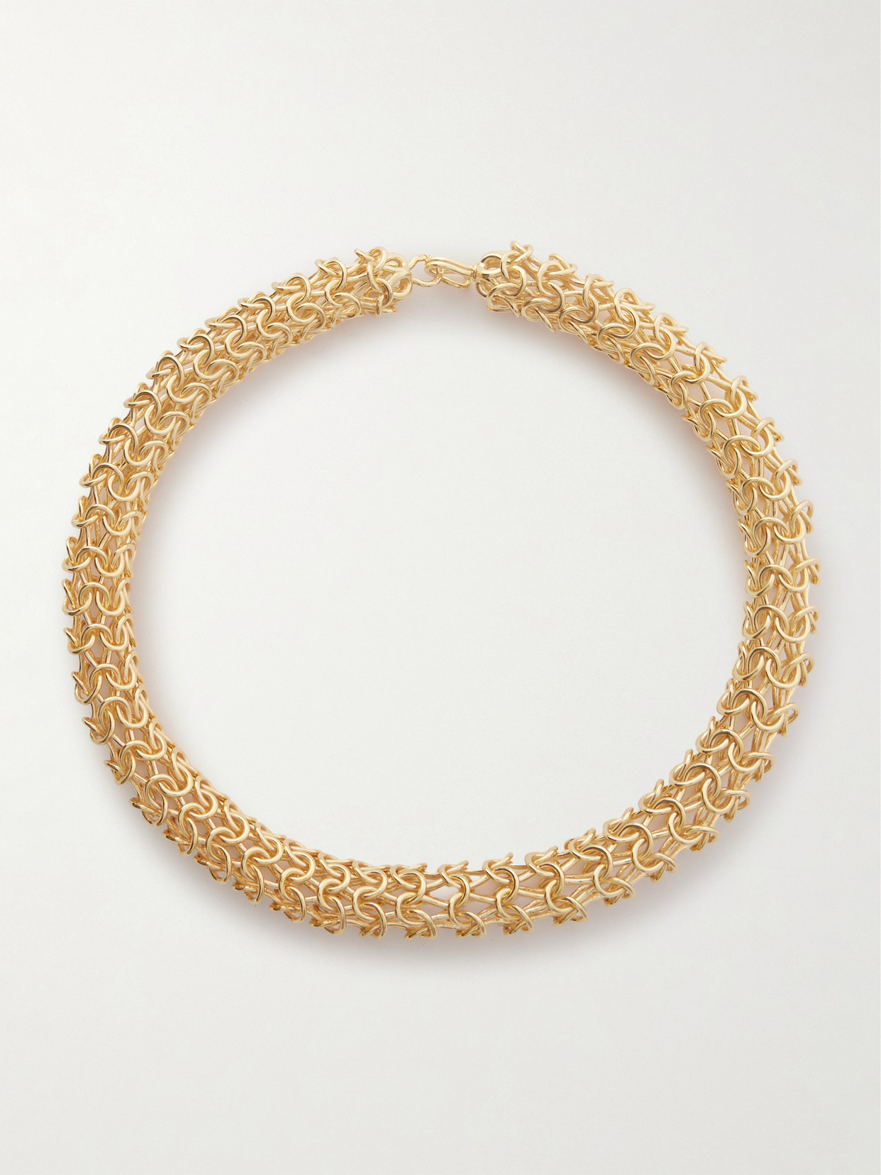 Bottega Veneta Crochet Gold-tone Necklace