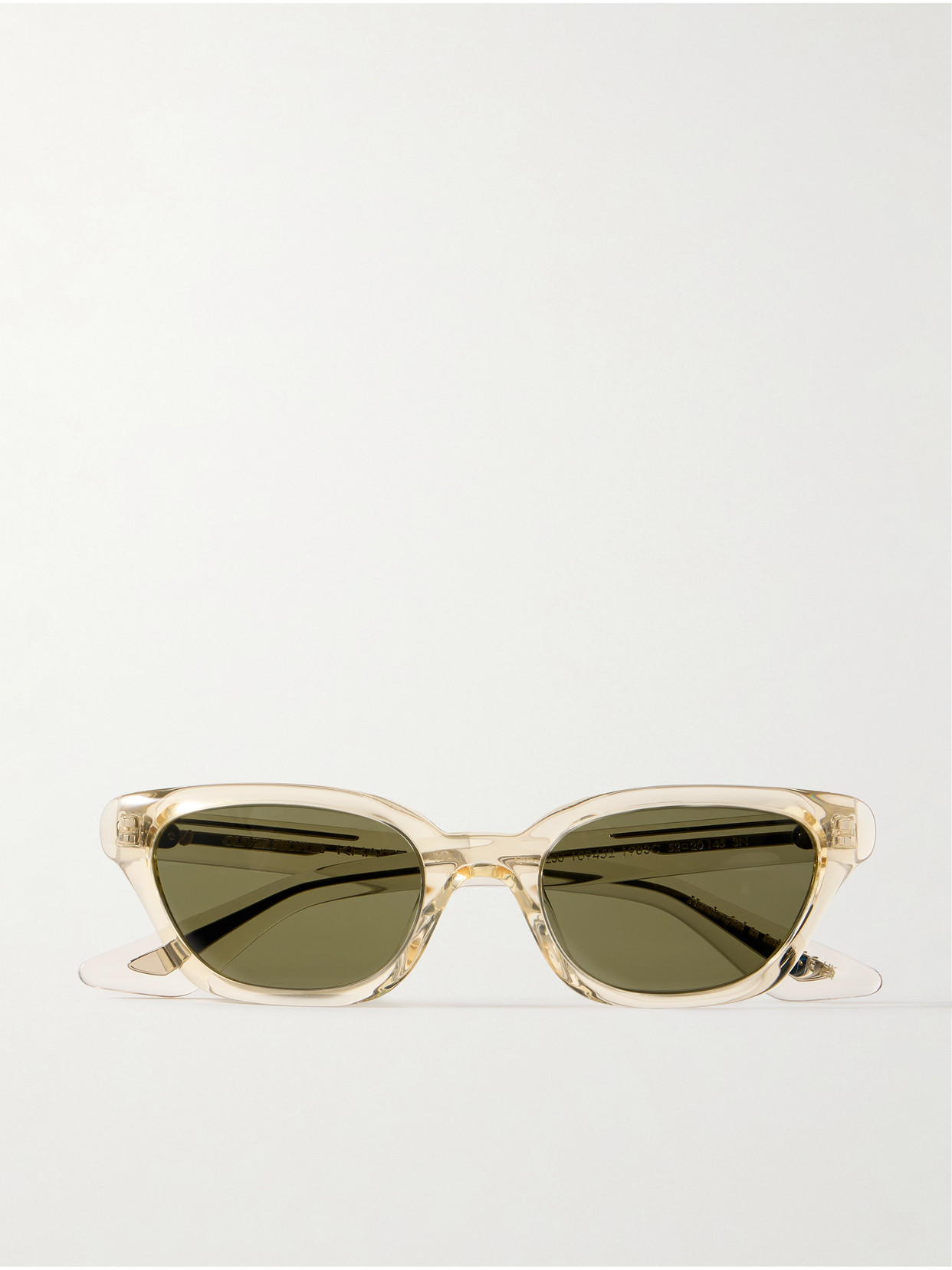 Oliver Peoples + Khaite 1983c Cat-eye Acetate And Silver-tone Sunglasses In Neutrals