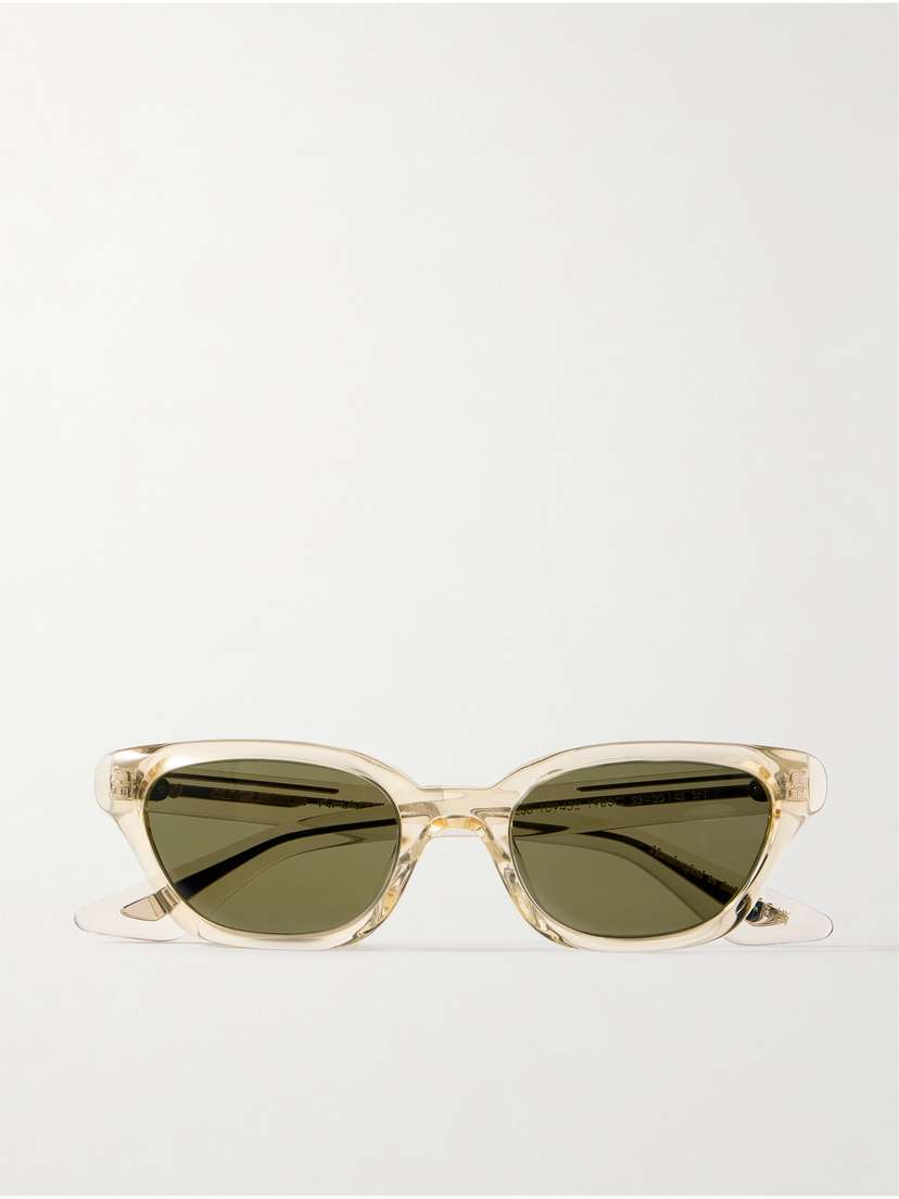 Oliver Peoples + Khaite 1983c Cat-eye Acetate And Silver-tone Sunglasses