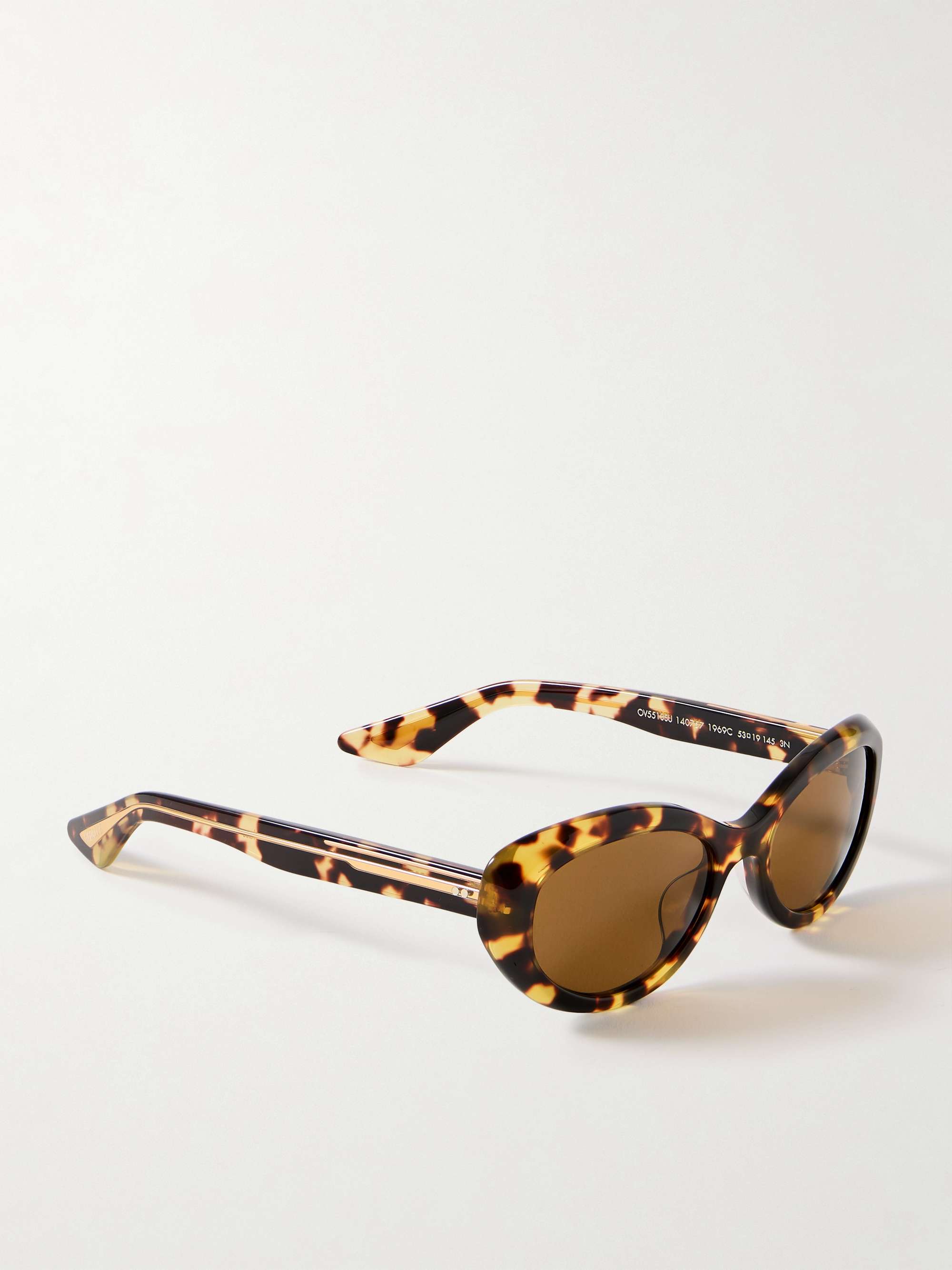 OLIVER PEOPLES + Khaite 1969 oval-frame acetate sunglasses