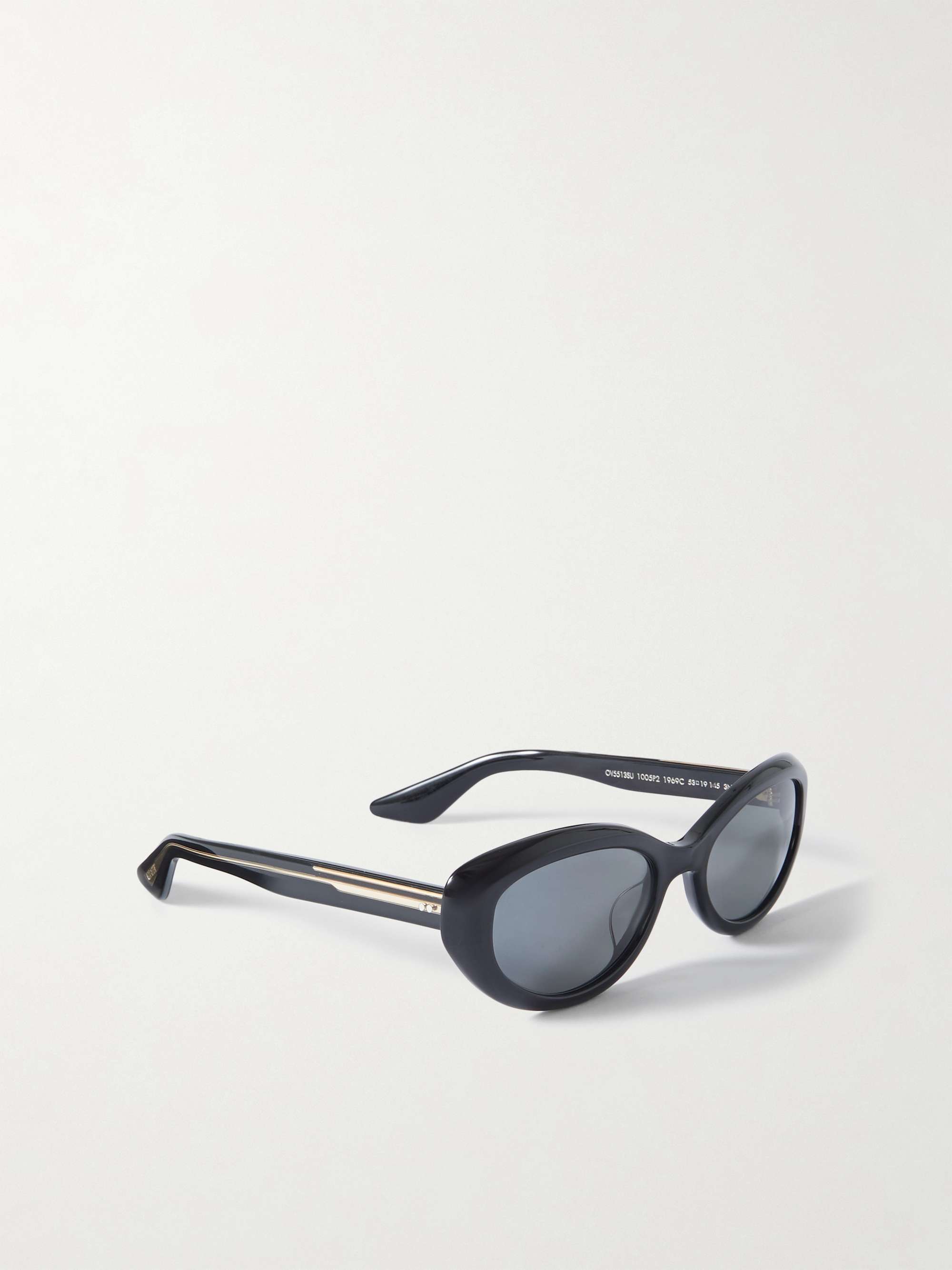 OLIVER PEOPLES + Khaite 1969 oval-frame acetate sunglasses