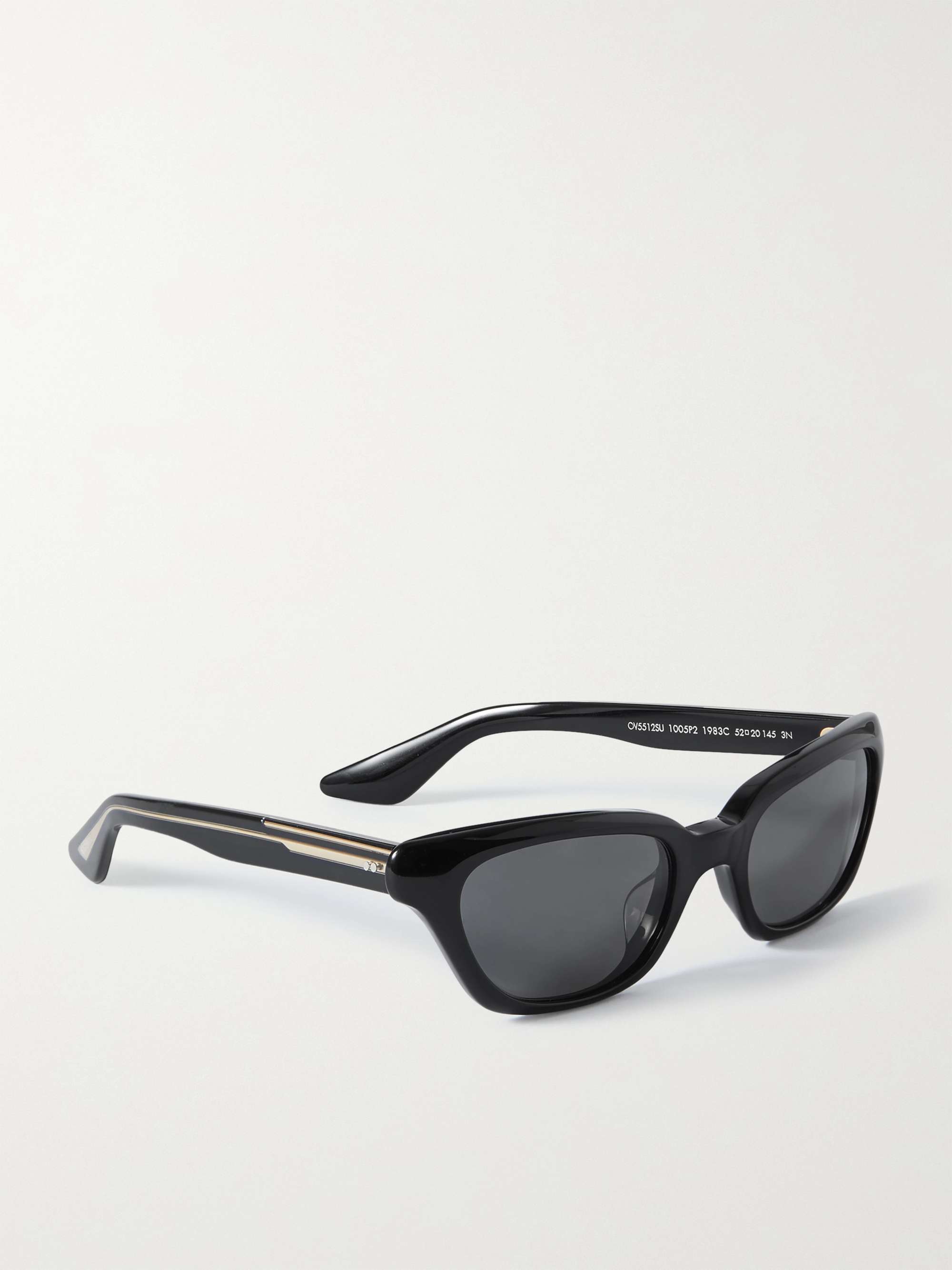 OLIVER PEOPLES + Khaite cat-eye acetate and gold-tone sunglasses