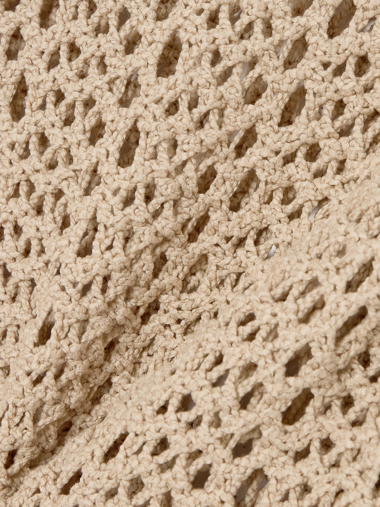Brunello Cucinelli Open-knit Cotton-blend Sweater In Neutrals