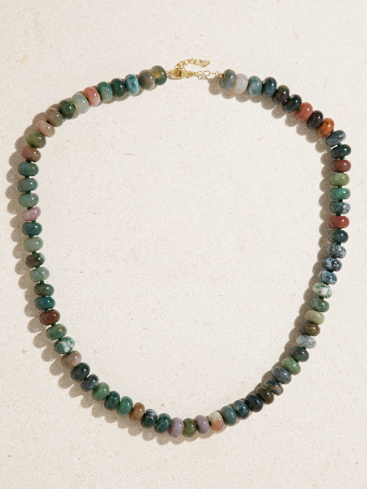 Jia Jia Gold Agate Necklace In Multi