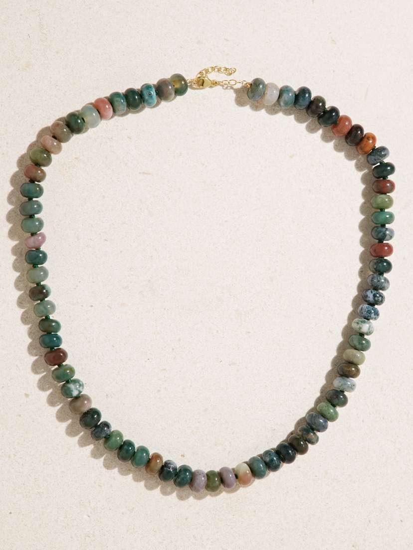 JIA JIA Gold Agate Necklace
