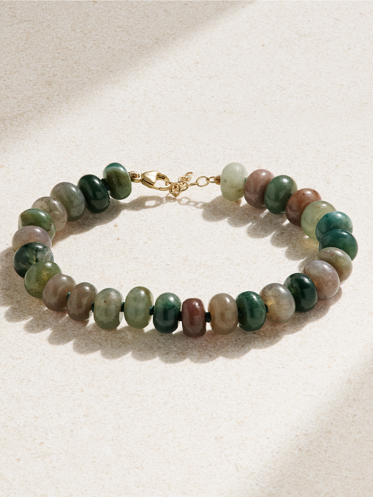 Jia Jia Gold Agate Bracelet In Multi