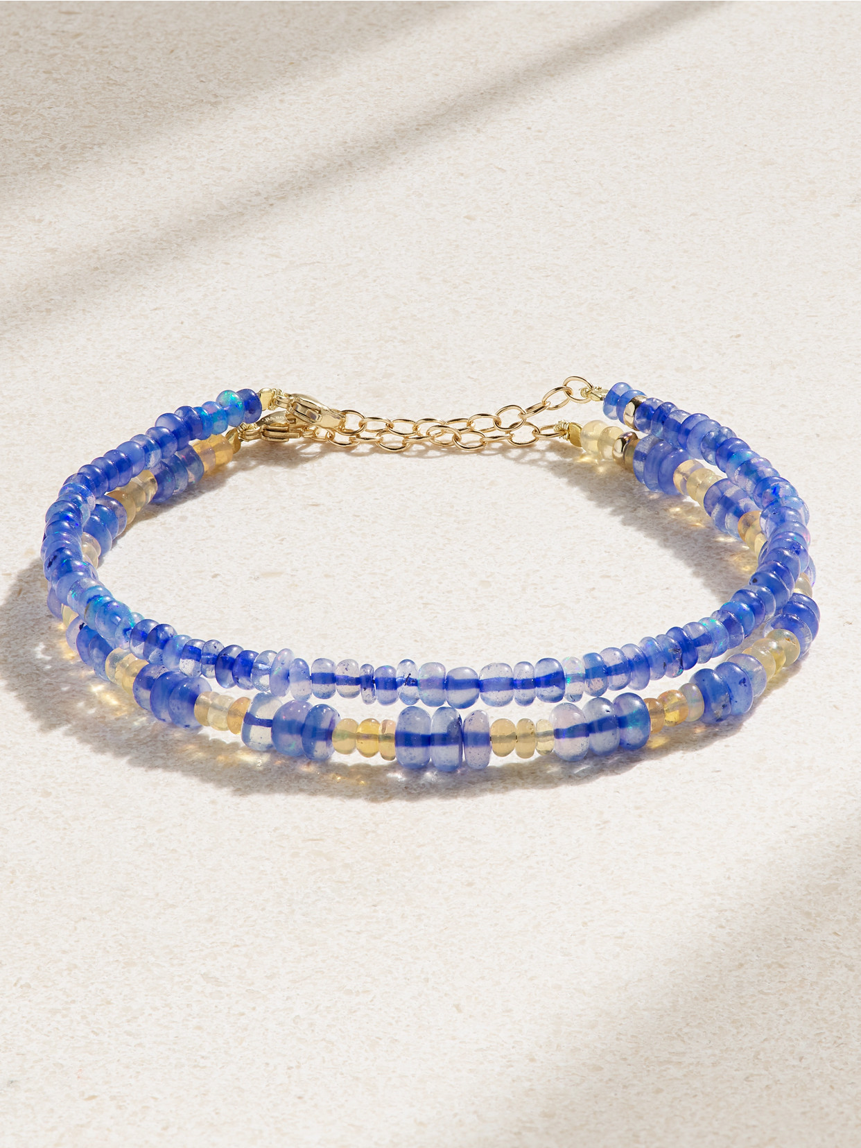 JIA JIA - Set Of Two 14-karat Gold Opal Bracelet - Blue